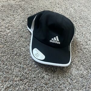 Adidas Black Cap with White Trim